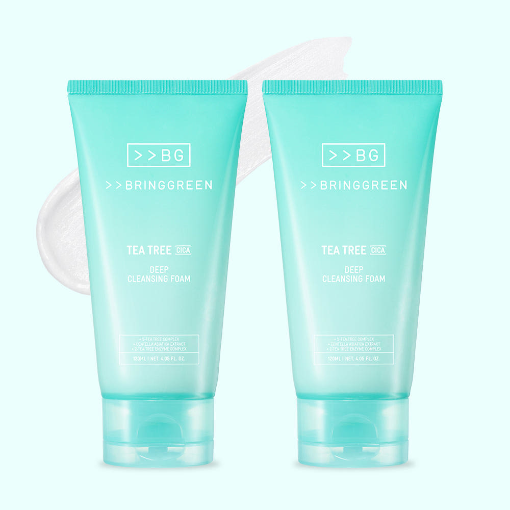 Bringgreen Tea Tree Cica Deep Cleansing Foam 120ml Double Pack