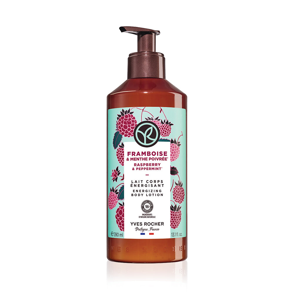 Yves Rocher Moisturizing Body Lotion Raspberry Peppermint 390ml (1 pc)
