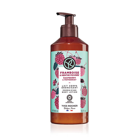 Yves Rocher Moisturizing Body Lotion Raspberry Peppermint 390ml (1 pc)
