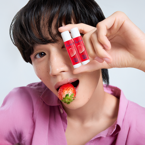Mentholatum Lip Ice Lip Balm Strawberry 3.5g (4 Pack)