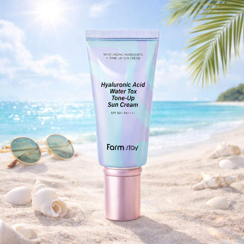 Farmstay Hyaluronic Aqua Tox Tone-Up Sun Cream 60g
