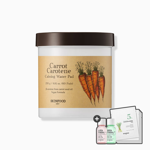 Skinfood Carrot Carotene Calming Water Toner Pads 60P