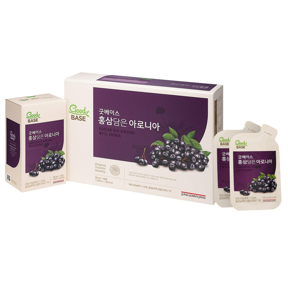 JungKwanJang Good Base Aronia with Red Ginseng 50ml x 30 Sachets
