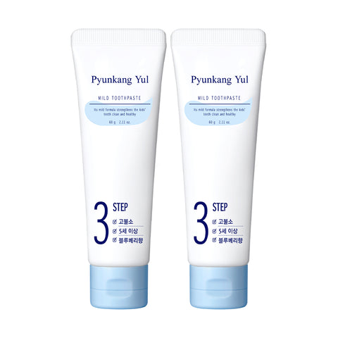 Pyunkang Yul Kids High-Fluoride Junior Toothpaste - Blueberry, 60g x 2