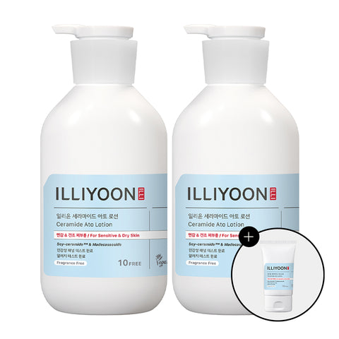 ILLIYOON Ceramide Ato Unscented Body Lotion 580ml + 300ml