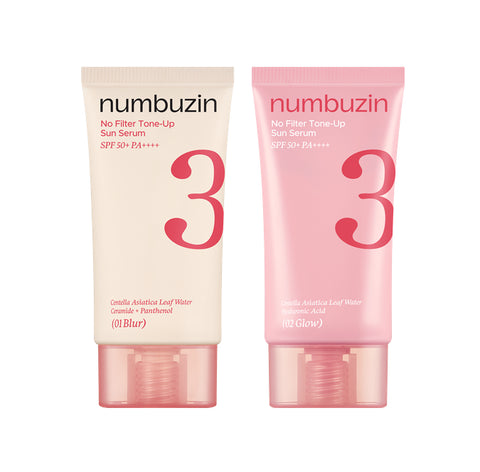 numbuzin No.3 Porcelain Base-skip Tone Up Beige 50ml Double Pack
