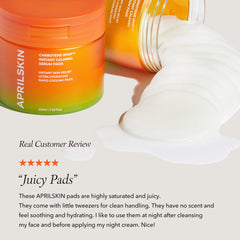 APRILSKIN product with whipped cream and customer review text.