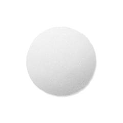 White foam ball on a white background