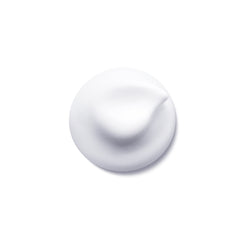 White cream swatch on a white background
