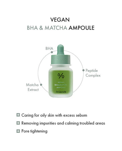 Soonsu Beauty Vegan BHA & Matcha Ampoule application use