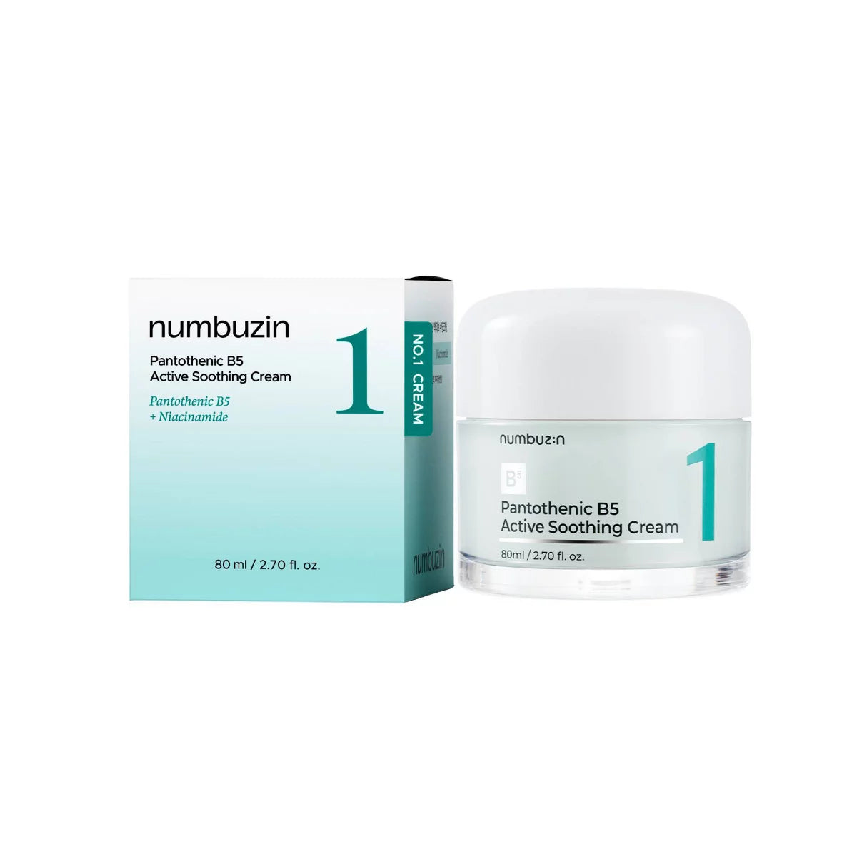 Numbuzin No.1 Pantothenic B5 Active Soothing Cream 80ml