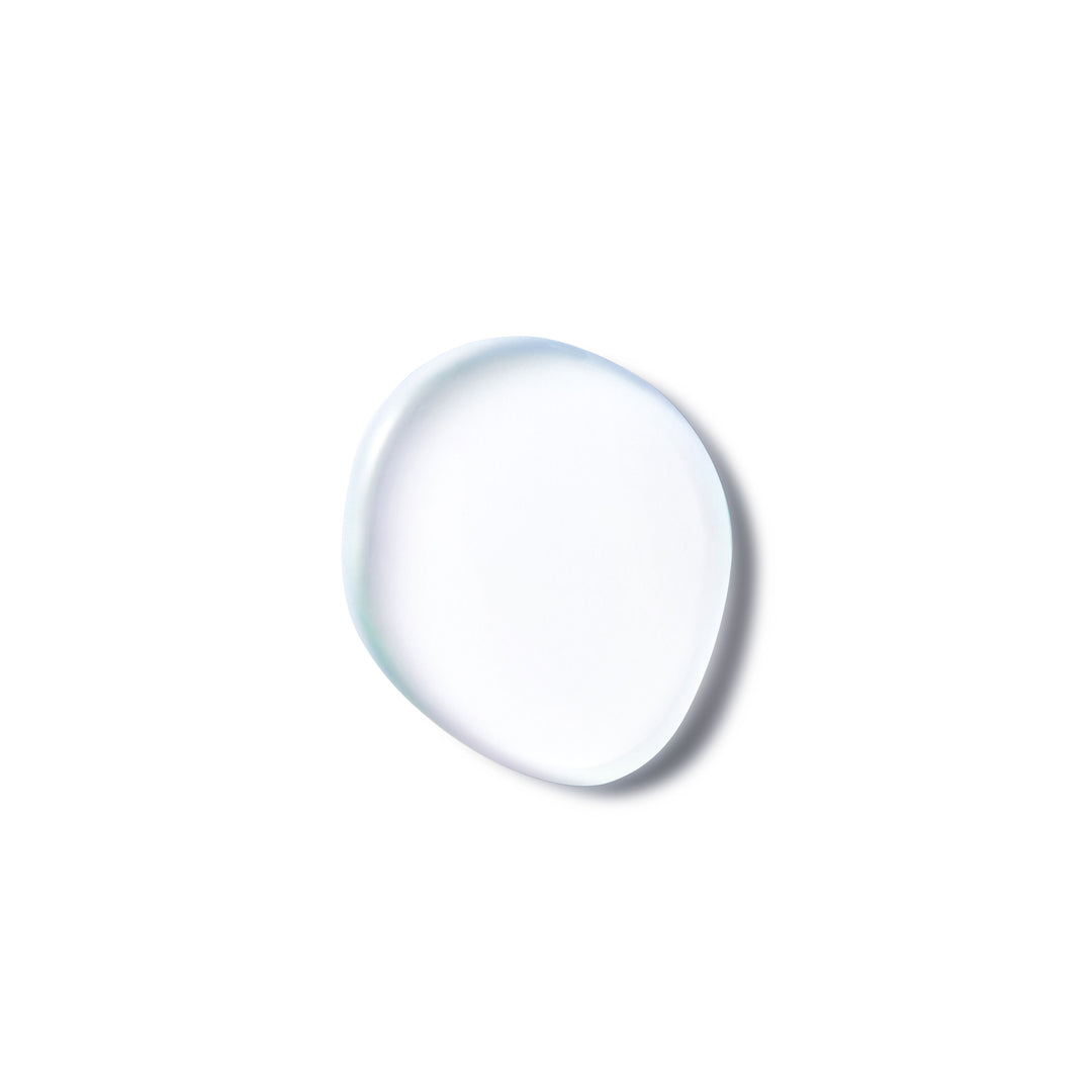 Clear contact lens on a white background