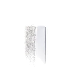 White powder on a white background