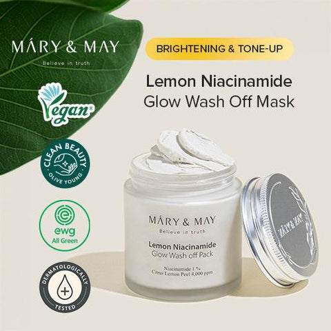 Soonsu Beauty Vegan Lemon Niacinamide Glow Wash off Pack side view