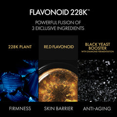 Advertisement for FLAVONOID 228K with images and text highlighting its ingredients and benefits.