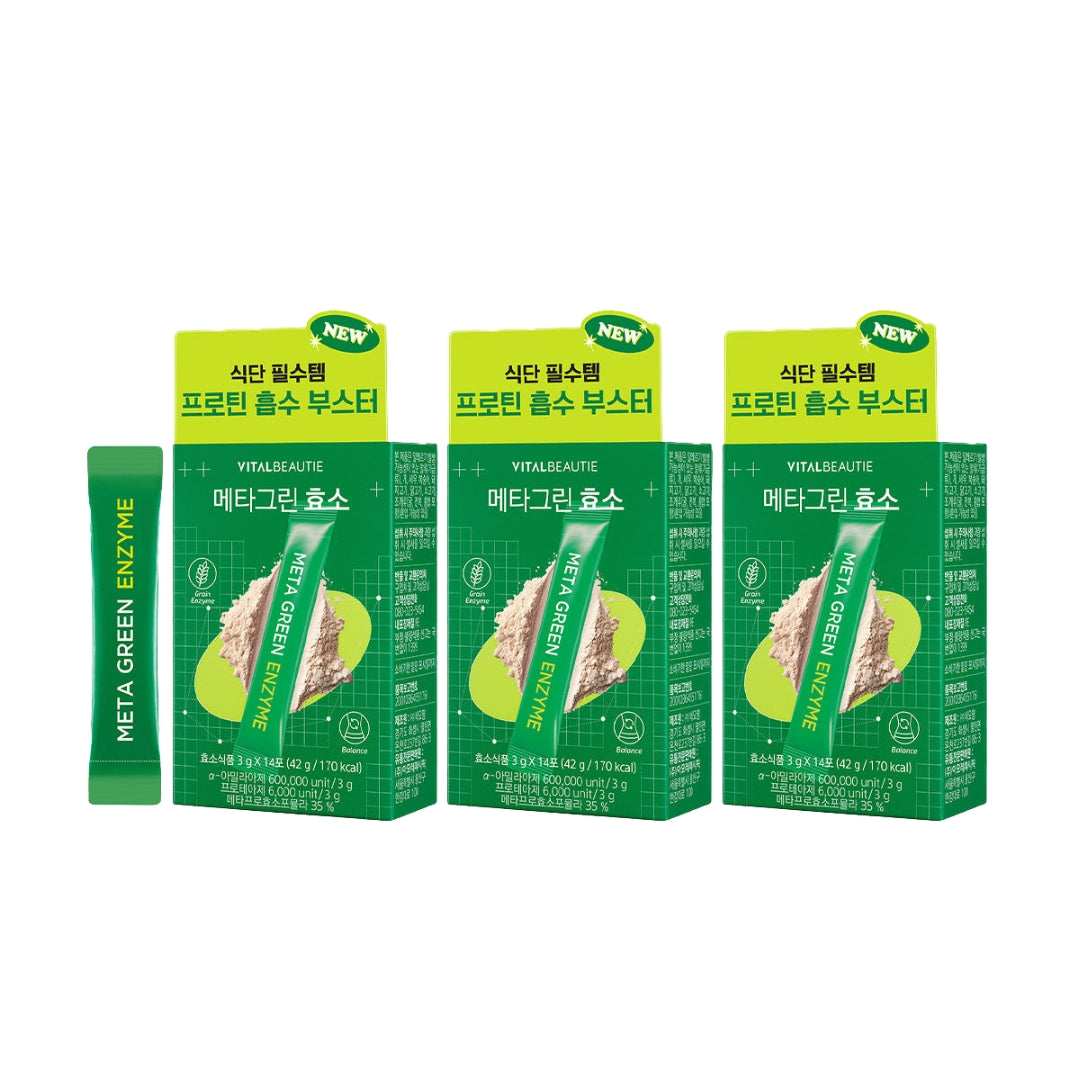 VITALBEAUTIE Meta Green Enzyme 14P x 3