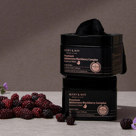 Soonsu Beauty Premium Idebenone Blackberry Complex Essence Mask texture close-up