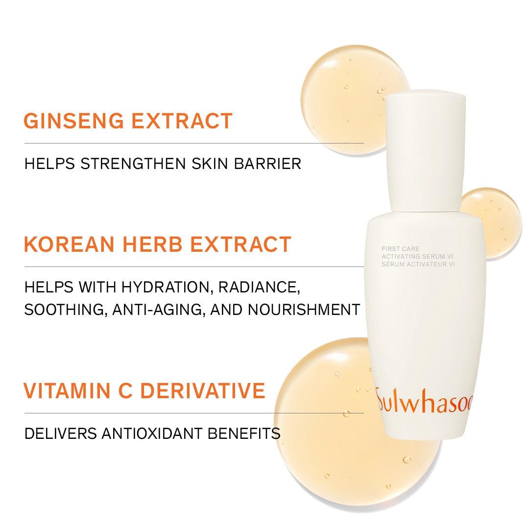 Soonsu Beauty First Care Radiance Set texture close-up