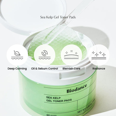 Soonsu Beauty Sea Kelp Gel Toner Pad 60pads texture close-up