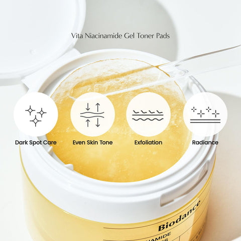 Soonsu Beauty Vita Niacinamide Gel Toner Pad 60pads texture close-up