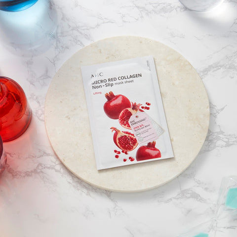 AHC Micro Red Collagen Non Slip Mask Sheet 10P