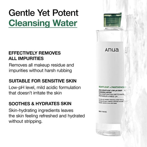 Soonsu Beauty Heartleaf Low pH Deep Cleansing Water texture close-up