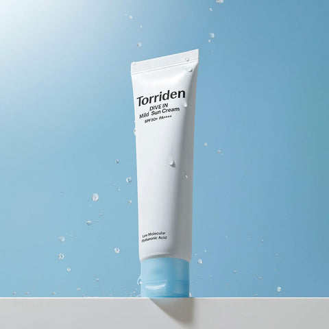 Soonsu Beauty DIVE IN Mild Suncream texture close-up