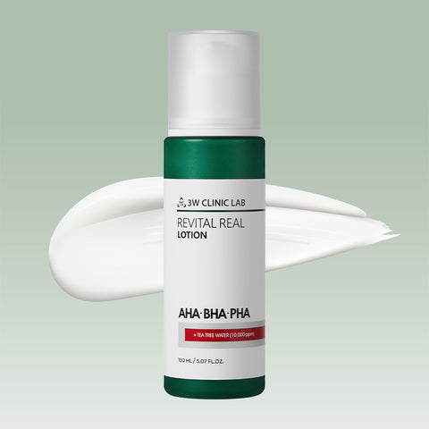 3W CLINIC AHA BHA PHA Revital Real Lotion | Soonsu Beauty