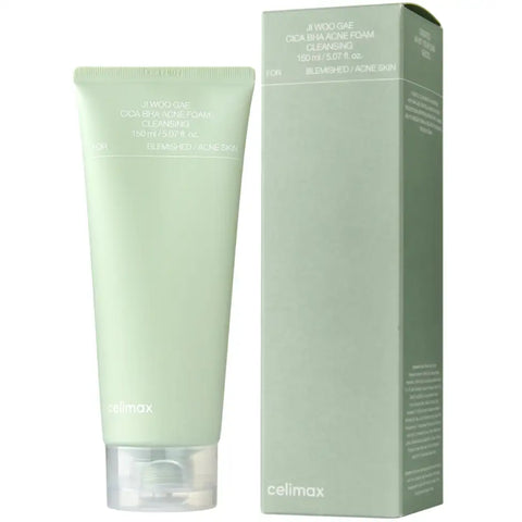 Celimax cleanser tube and packaging on a white background