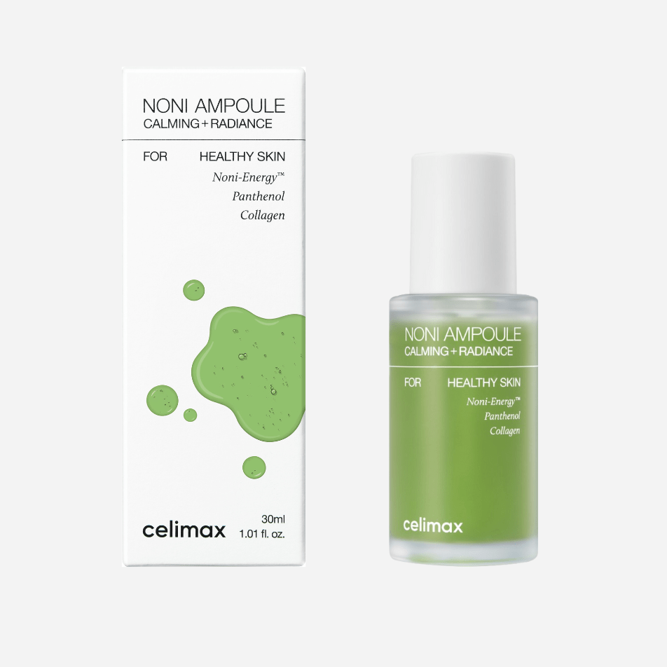 Celimax Noni Ampoule bottle and packaging on a white background