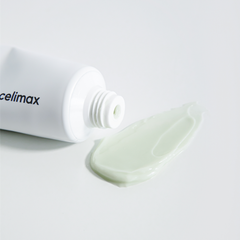 Tube of celimax cream on a white background