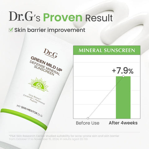 Dr.G Green Mild Up Defense Mineral Sunscreen 50ml