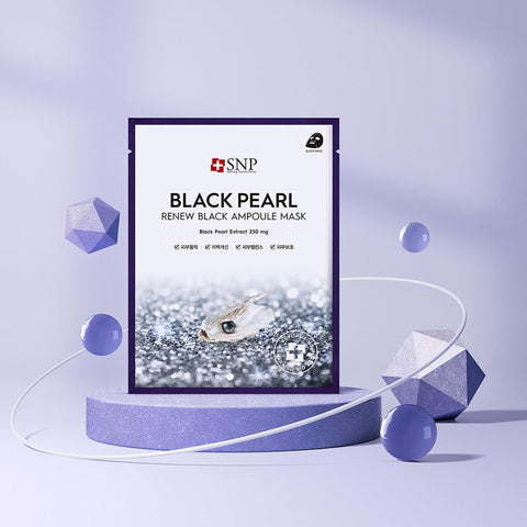 Soonsu Beauty Black Pearl Renew Black Ampoule Mask application use
