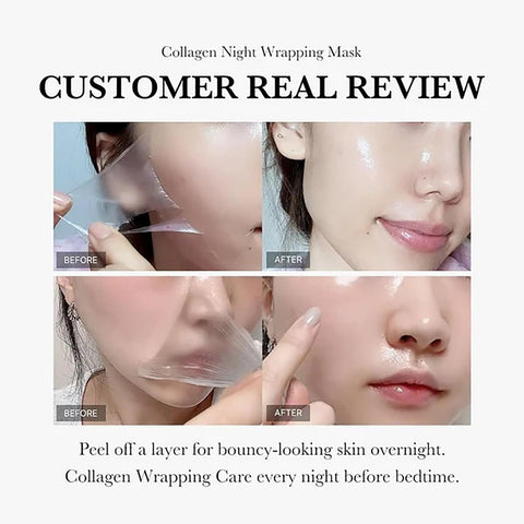 Soonsu Beauty Collagen Night Wrapping Mask application use