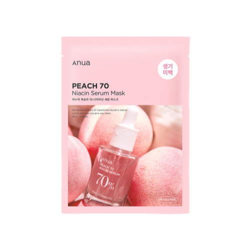 ANUA Peach Niacin Serum Mask - Brightening Hydrating Sheet Mask | Soonsu Beauty