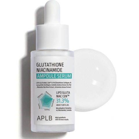 APLB Glutathione Niacinamide Ampoule Serum - Brightening & Antioxidant | Soonsu Beauty