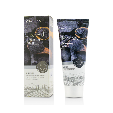 3W CLINIC Charcoal Cleansing Foam 100ml