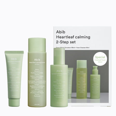 Abib Heartleaf Calming 2-Sep Set Form 50ml + Toner 200ml + Emulsion 130ml | Soonsu Beauty