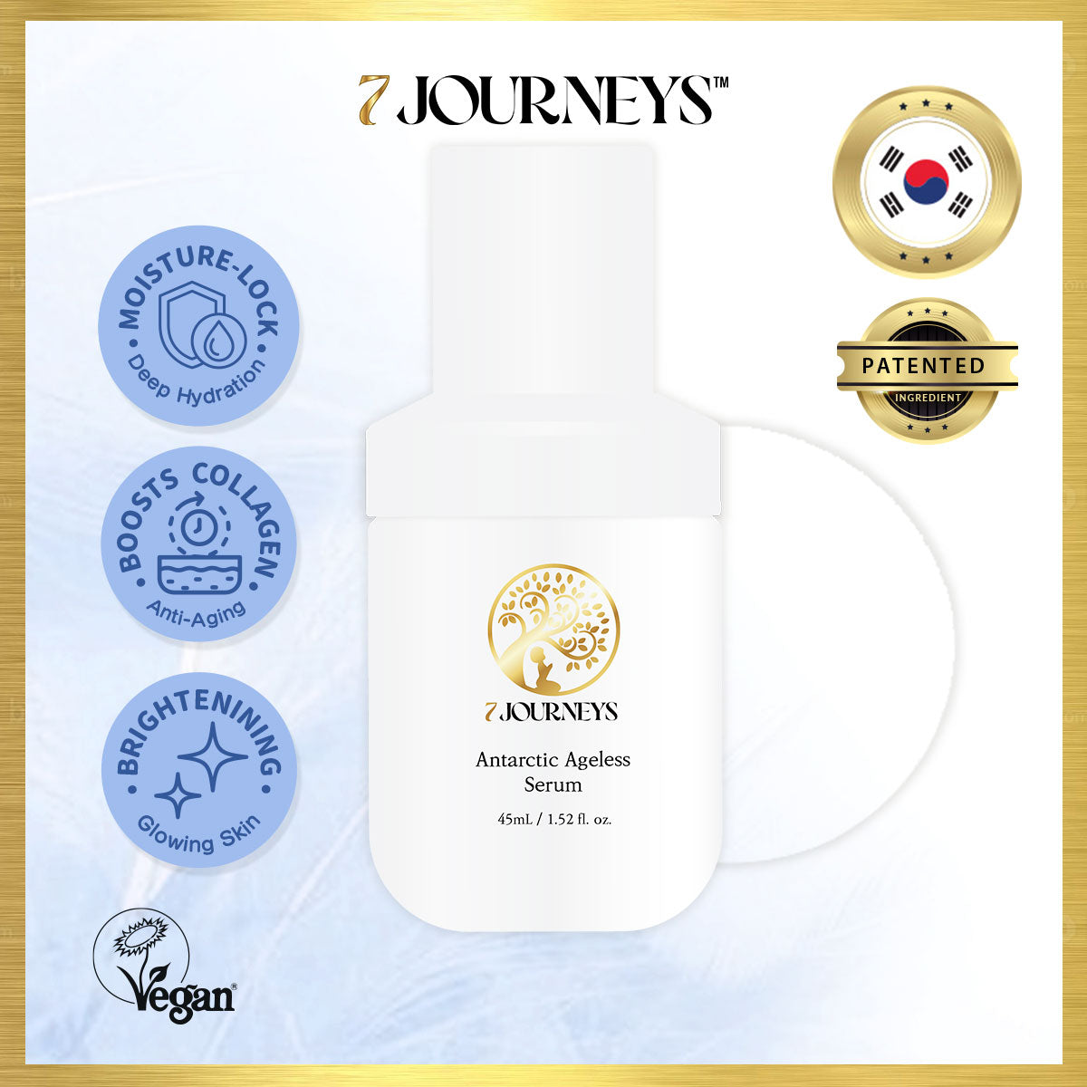 7Journeys Antarctic Ageless Serum 45ml | Soonsu Beauty