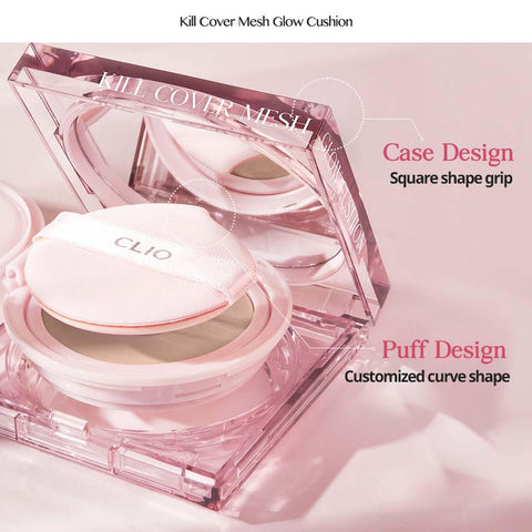Soonsu Beauty Kill Cover High Glow Cushion 4 Ginger  + Refill  Set packaging design