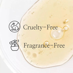 Product with 'Cruelty-Free' and 'Fragrance-Free' labels on a white background