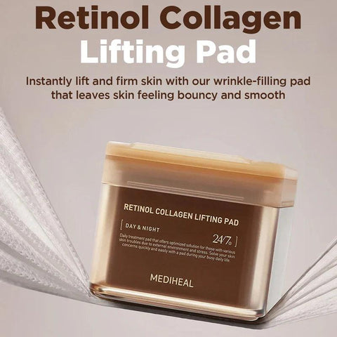 Soonsu Beauty Retinol Collagen Lifting Pad 100pads texture close-up
