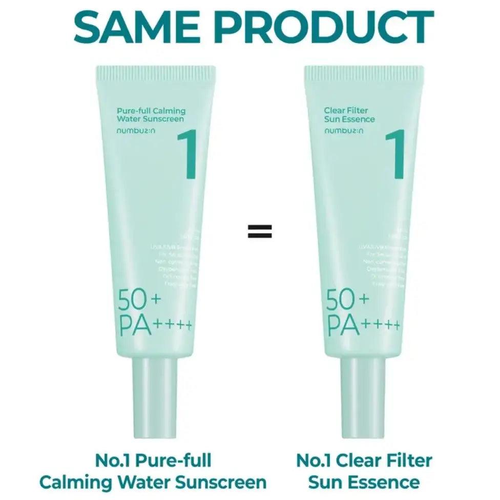 Soonsu Beauty No.1 Clear Filter Sun Essence SPF 50+ PA ++++ front view