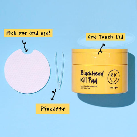 Soonsu Beauty Blackhead Pure Cleansing Oil Kill-Pad 50pads texture close-up