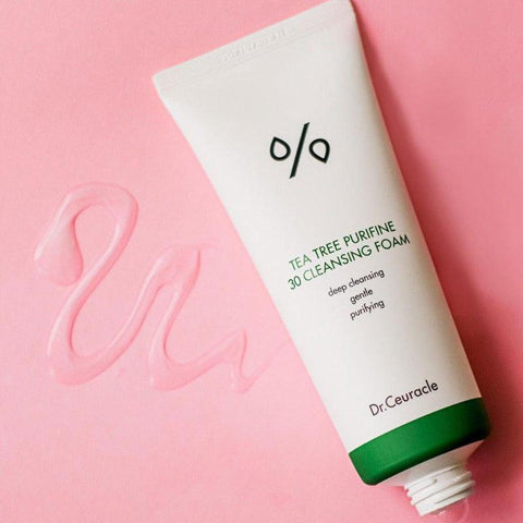 Soonsu Beauty Tea Tree Purifine Cleansing Foam application use