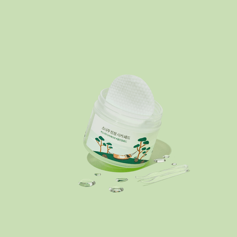 Soonsu Beauty Pine Calming Cica Pad application use