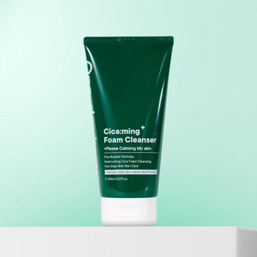 Soonsu Beauty Cica:ming+ Foam Cleanser 5.07floz texture close-up