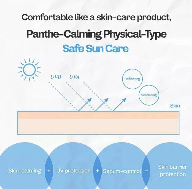 Soonsu Beauty Panthe-Calming Sun Cream SPF 50+ PA++++ application use
