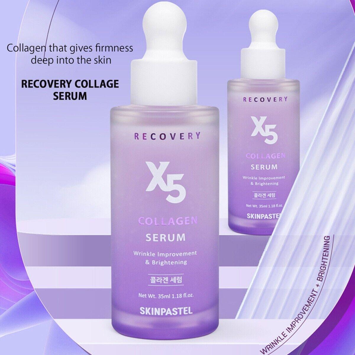 Soonsu Beauty Recovery X5 Collagen Serum  + Mela-X Cream  set packaging design