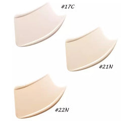 Three beige color swatches labeled #17C, #21N, and #22N on a white background.